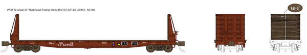 Wheels of Time Gunderson 70-Ton 53'6" Welded Fish Belly Bulkhead Flatcar - Ready to Run N SCALE