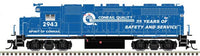 Atlas -EMD GP38 Low Nose w/Dynamic Brakes - Standard DC - Master(R) Silver - N SCALE