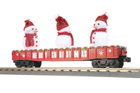 MTH Christmas Gondola w/Lighted Snowmen O scale