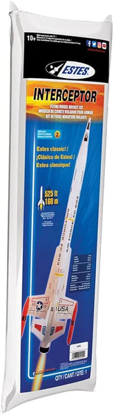 Estes 1250 Interceptor Flying Model Rocket Kit for 12 years old and up with Adult Supervision for under 12