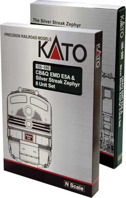 Kato USA Inc Silver Streak Zephyr Train-Only Set - Standard DC