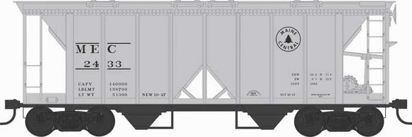 Bowser HO Scale 70-Ton 2-Bay Covered Hopper w/Open Sides