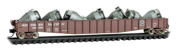 Micro Trains Line 65' Mill Gondola with Drop Ends & Scrap Metal Load N Scale