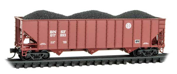 Micro Trains Line 100-Ton 3-Bay Ribside Open Hopper w/Coal Load N scale