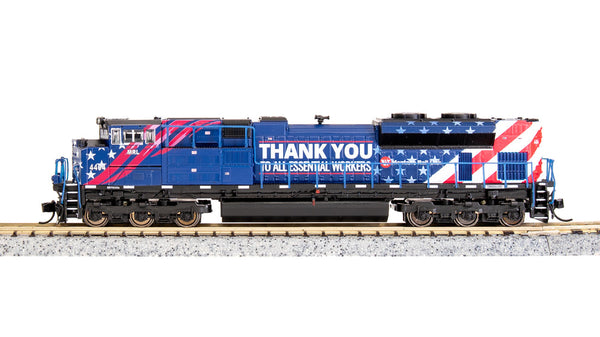 Broadway Limited 8673 HO Diecast EMD SD70ACe, MRL 4404, Essential Workers, Paragon4 Sound/DC/DCC, w/ Smoke