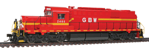 Alco RSD15 Low Nose w/Sound & DCC - Paragon2(TM) -- Green Bay & Western #2405 (red, yellow, white)