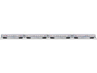 O Scale Lionel 18" Streamlined Fluted-Side 3 Coaches, Observation - 3-Rail Ready to Run -  PRE ORDER