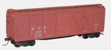 Accurail Inc 40' 6-Panel Single-Sheathed Wood Boxcar w/Wood Doors & Steel Ends - Kit