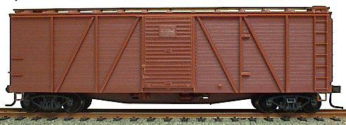 Accurail Inc 40' 6-Panel Single-Sheathed Wood Boxcar w/Wood Doors & Steel Ends - Kit