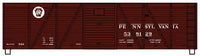 Accurail Inc 40' 6-Panel Single-Sheathed Wood Boxcar w/Wood Doors & Steel Ends - Kit