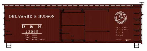 Accurail Inc 36' Double-Sheathed Wood Boxcar w/Steel Roof, Ends, Straight Underframe - Kit