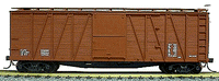 Accurail Inc 40' Single-Sheathed Wood Boxcar with Wood Doors and Wood Ends - Kit