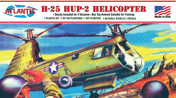 Atlantis Models H-25 Army Mule HUP-2 Helicopter 1/48 plastic model kit