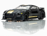 AFX 2022 Shelby Mustang GT350H Black/Gold Mega G+ HO Slot Car