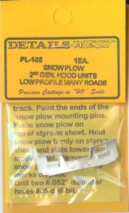 HO Snow Plow 2nd Generation Hood Units Low Profile - 1 each Details West