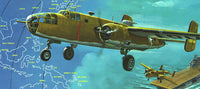 Atlantis Models B-25 Mitchell Bomber Flying Dragon Plastic Model Kit 1/64