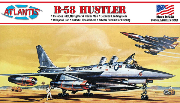 Atlantis Models B-58 Hustler 1/93 Atlantis Made in the USA