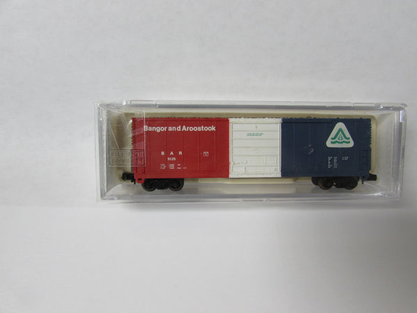 N Scale Life Like BAR BANGOR & AROOSTOOK 50' SINGLE DOOR BOX CAR