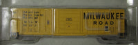 N scale Roundhouse Milwaukee Road RR 50' modern DD box car train w/ MTL's