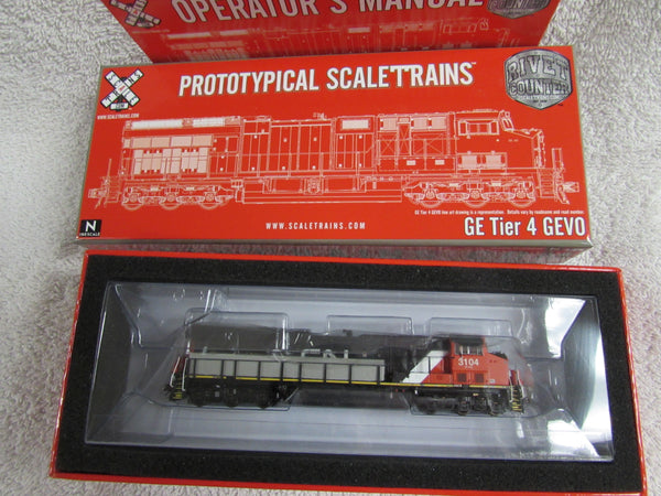 Scale Trains Rivet Counter N Scale GE ET44AC Tier 4 GEVo, Canadian Nat ...