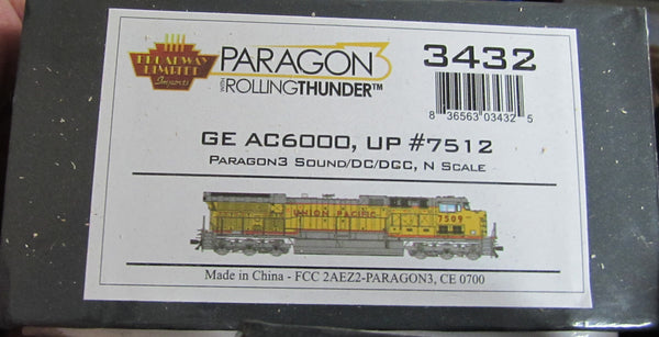 Broad Way Limited BLI	3432 UNION PACIFIC 7512	AC6000 Paragon 3