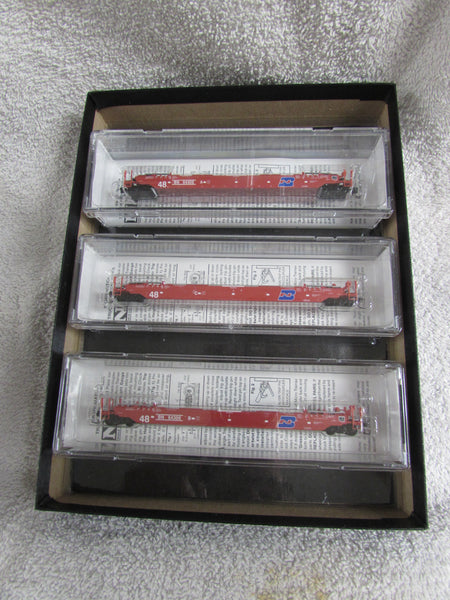 Micro Trains Line 3 pack 70' Well Cars N scale