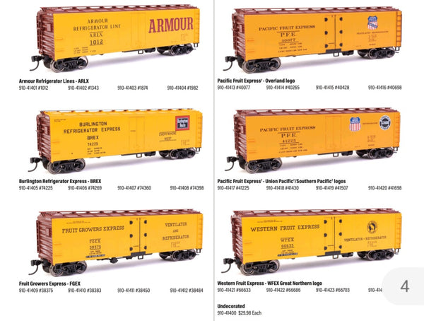 HO WalthersMainline® 40' Steel Refrigerator Car with Dreadnaught Ends