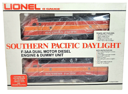 Lionel 6-8260 6-8262 O Gauge Southern Pacific F3 AA Diesel Powered Locomotive and oneDummy Set