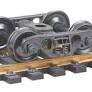 Kadee HO #518 Barber S-2 70-Ton Roller Bearing Trucks with 33 inch Smooth Back Wheels Metal Fully Sprung - 1 Pair