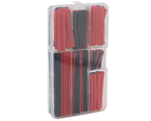 EcoPower Heat Shrink Tubes w/Plastic Case (Black & Red) (150)