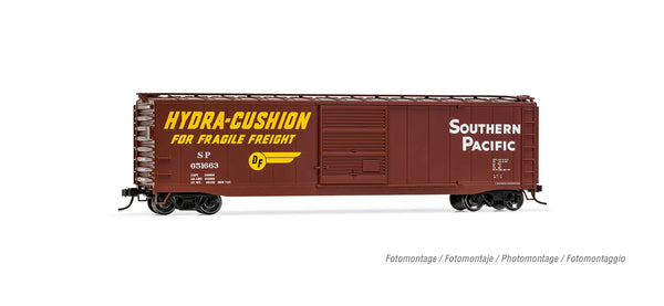 RIVAROSSI HR6585C HO 50' SLIDING-DOOR BOXCAR WITH ROOFWALK SOUTHERN PACIFIC #651635