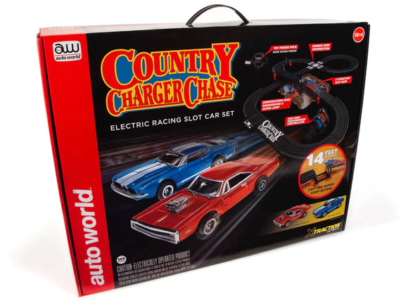 14' Country Charger Chase Slot Race Set | SRS335 | Auto World