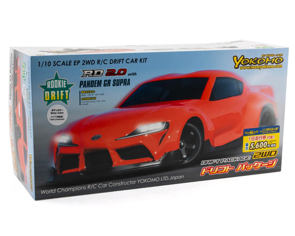 Yokomo RD2.0 "Rookie Drift" 1/10 RWD Drift Car Kit (Clear) w/PANDEM GR Supra Body