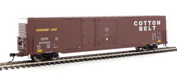 Walthers Mainline HO 910-3219 Pullman-Standard 60' Auto Parts Boxcar (10' and 6' doors) Cotton Belt St. Louis South Western SSW #62826