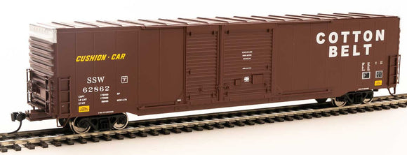 Walthers Mainline HO 910-3220 Pullman-Standard 60' Auto Parts Boxcar (10' and 6' doors) Cotton Belt St. Louis South Western SSW #62862