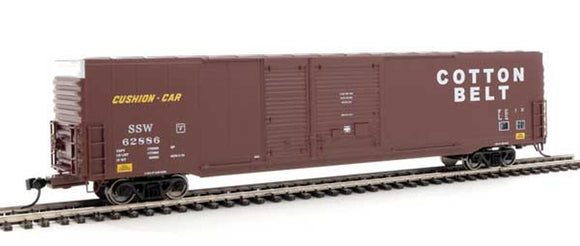 Walthers Mainline HO 910-3221 Pullman-Standard 60' Auto Parts Boxcar (10' and 6' doors) Cotton Belt St. Louis South Western SSW #62886