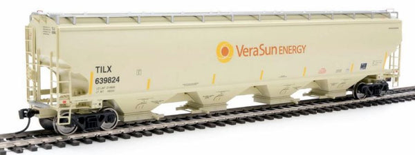 Walthers Proto HO 920-105870 67' Trinity 6351 4-Bay Covered Hopper, Vera-Sun Energy (TILX) #639897