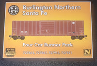 BNSF 50’ Rib Side Boxcar Runner Pack