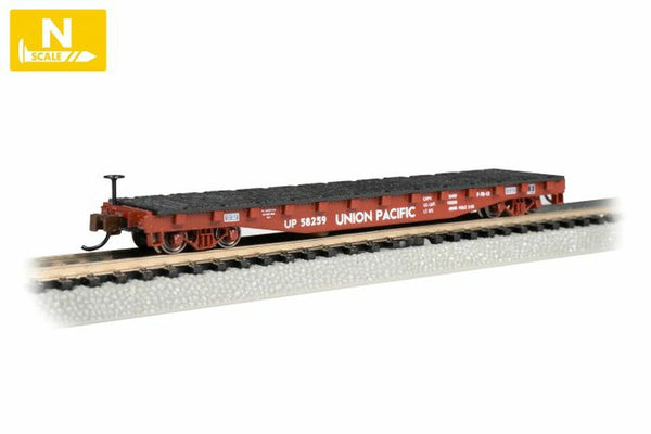 Bachmann - 52' Flat Car Union Pacific (UP) 58259 - N Scale