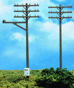 HO scale Telephone Poles