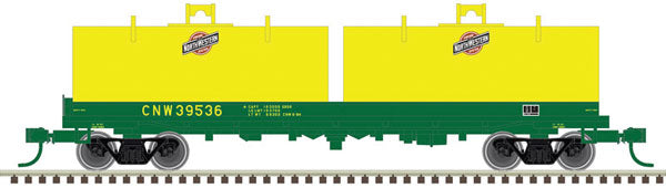 N scale Atlas Model Railroad Co. Cushion Coil Car with Round Hoods - Ready to Run - Master(R)