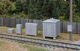Walthers HO Scale Scenery Kit Vintage Trackside Detail Signal Cabinet/Phone Boxes