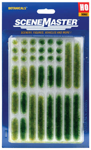 Walthers Ho Scale Scenery Kit Grass Tufts & Strips 18 Each Summer