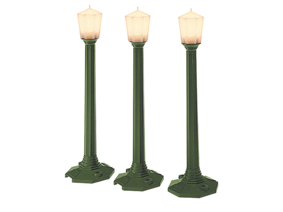 CLASSIC STREET LAMPS - GREEN - 3 PACK