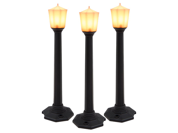 CLASSIC STREET LAMPS - BLACK - 3 PACK