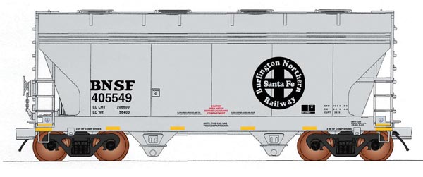 Intermountain Railway Company ACF 2-Bay Center-Flow Covered Hopper