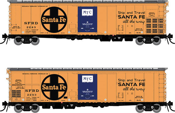 Rapido Trains Inc Santa Fe Class RR-56 Mechanical Reefer 4-Pack - Ready to Run