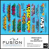 HO Scale Graffiti Decal Set 3