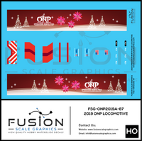 HO Scale Operation North Pole 2019 Locomotive Decal Set