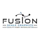 Fusion Scale Graphics Blue Backing Waterslide Decal Paper 1 Sheet